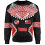 Tonga Sweatshirt Ngatu Pattern Islands Style