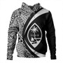 Guam Hoodie Coat Of Arm Lauhala White Circle