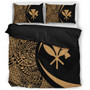 Hawaii Bedding Set Kanaka Maoli Hawaiian Map Lauhala Gold Circle