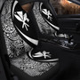 Hawaii Car Seat Covers Kanaka Maoli Hawaiian Map Lauhala White Circle