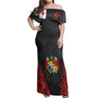 Tonga Women Off Shoulder Long Dress - National Day Tonga Polynesian Culture