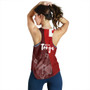 Tonga Women Racerback Tank - National Day Tonga Coat Of Arms Polynesian