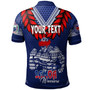 Personalised Toa Samoa Polo Shirt Ulafala Style Samoa Warriors