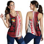 Tonga Women Racerback Tank - Custom Proud To be Tongan Polynesian Patterns With Tonga Kupesi