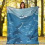 Hawaii Premium Blanket Dolphin And Sea