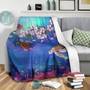 Hawaii Premium Blanket Turtle Plumeria Ocean