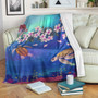 Hawaii Premium Blanket Turtle Plumeria Ocean