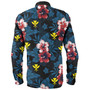 Hawaii Long Sleeve Shirt Kanaka Islands Pattern Floral
