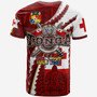 Tonga Aotearoa Tribal Roots T-Shirt - Custom Tonga Polynesian Pride With Coat Of Arms And Tonga Kupesi T-Shirt