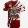 Tonga Aotearoa Tribal Roots T-Shirt - Custom Tonga Polynesian Pride With Coat Of Arms And Tonga Kupesi T-Shirt