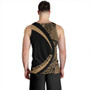 Federated States of Micronesia Tank Top Coat Of Arm Lauhala Gold Circle