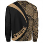 Chuuk Sweatshirt Coat Of Arm Lauhala Gold Circle