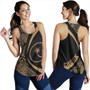 Chuuk Women Tank Coat Of Arm Lauhala Gold Circle