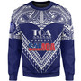 (Customize Personalize) Toa Samoa RLS Warriors Siva Tau Sweatshirt