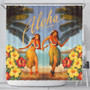 Hawaii Shower Curtain Aloha Hula Dance Hibiscus