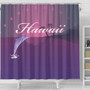Hawaii Shower Curtain Dolphin Club Violet Sun