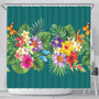 Hawaii Shower Curtain Garden Flower