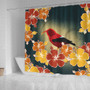 Hawaii Shower Curtain Honeycreeper Hibiscus