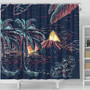 Hawaii Shower Curtain Night On The Land