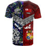 Tonga Polynesian T-shirt - Tonga And Aotearoa Polynesian Coat Of Arms T-shirt