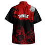 Tonga Polynesian Hawaiian Shirt - Tonga Pride Coat Of Arms