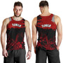 Tonga Polynesian Men Tank Top - Tonga Pride Coat Of Arms