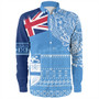 Fiji Long Sleeve Shirt Polynesian Flag With Coat Of Arms