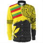 Kanaka Maoli Long Sleeve Shirt Polynesian Flag With Coat Of Arms