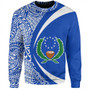 Pohnpei Sweatshirt Coat Of Arm Lauhala Circle