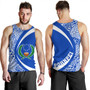 Pohnpei Tank Top Coat Of Arm Lauhala Circle