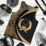 Pohnpei Tank Top Coat Of Arm Lauhala Gold Circle