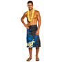 Polynesian Lavalava American Floral And Turtle Style