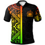 Samoa Polo Shirt - Samoa Coat Of Arms With Polynesian Tribal Pattern Reggae