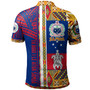 Samoa Polynesian Polo Shirt - Custom Samoa Coat Of Arms With Traditional Siapo Mamanu Patterns