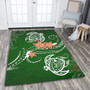 Hawaii Area Rug Polynesian Turtle Map Hawaii Plumeria