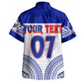 (Custom Personalised) Samoa Rugby Toa Samoa Blue Style Hawaiian Shirt