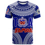 (Custom Personalised) Samoa Rugby Toa Samoa Blue Style T-Shirt