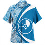 Yap Hawaiian Shirt Coat Of Arm Lauhala Circle