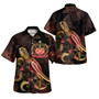 Samoa Hawaiian Shirt - Custom Samoa Coat Of Arms With Turtle Blooming Hibiscus Gold