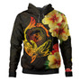 Hawaii Polynesian Hoodie - Custom Hawaii Sharks Tribal Patterns Orange