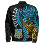 Tuvalu Polynesian Bomber Jacket - Tuvalu Day with Polynesian Pattern