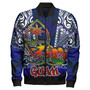 Guam Bomber Jacket - Guam Independence Day '' Wish You A Very Happy Independence Day '' With Polynesian Patterns