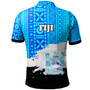 Fiji Polynesian Polo Shirt - Fiji Tapa Brush Tribal Patterns
