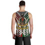 Vanuatu Men Tank Top - Vanuatu Independence Anniversary With Arm Polynesian Patterns