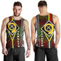 Vanuatu Men Tank Top - Vanuatu Independence Anniversary Flag Style Polynesian Patterns