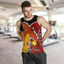 Papua New Guinea Men Tank Top - Paradise Bird Of Papua New Guinea with Polynesian Patterns