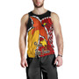 Papua New Guinea Men Tank Top - Paradise Bird Of Papua New Guinea with Polynesian Patterns