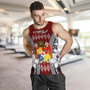 Tonga Men Tank Top - Pattern Inspired By Tonga And Polynesian With Coat Of Arms