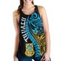 Tuvalu Polynesian Women Racerback Tank - Tuvalu Day with Polynesian Pattern