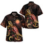 Marshall Islands Short Sleeve Shirt - Custom Marshall Islands Pride With Polynesian Turtle Blooming Hibiscus Gold